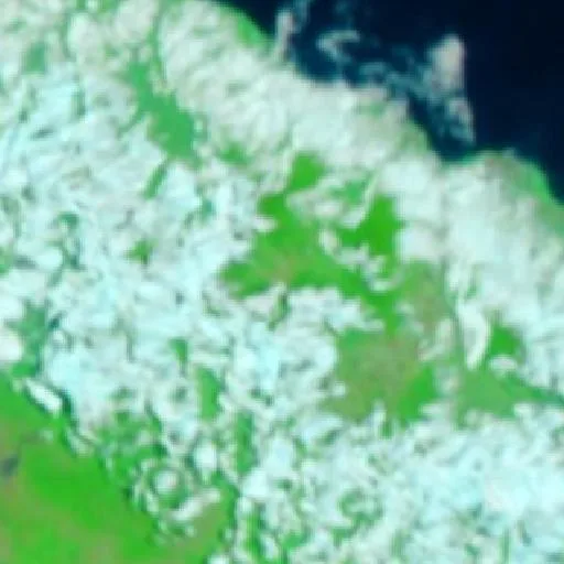 Incendio cerca de Kabwum District — NASA satellite