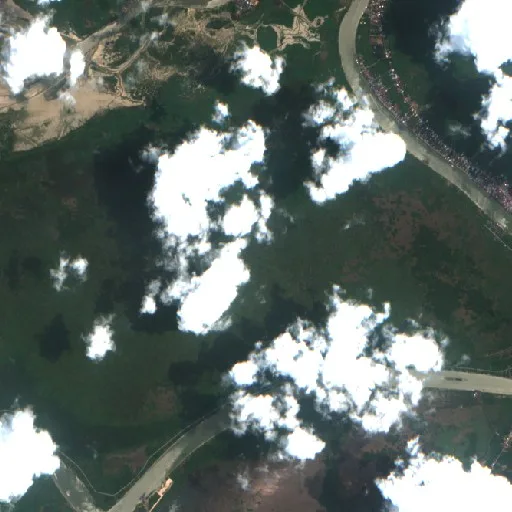 Wildfire near Kahala — Sentinel-2 true color