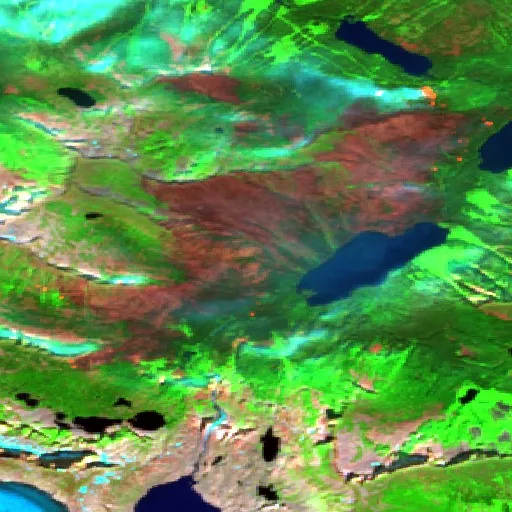 Wildfire near Kanaka Bar — Sentinel-2 SWIR (fuego)