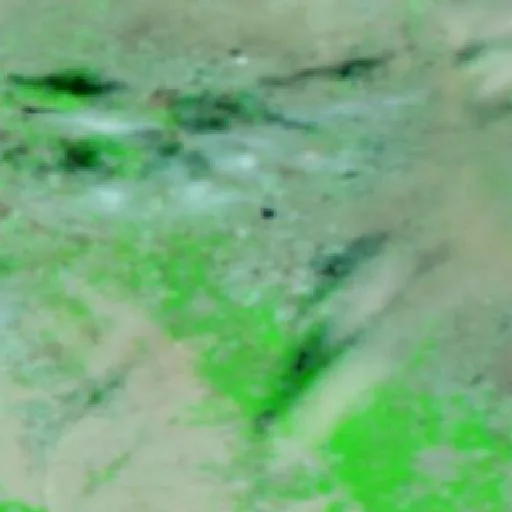 Incendio cerca de Karakeçi — NASA satellite