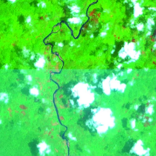 Incendio cerca de Kenyau (2 oct) — Sentinel-2 SWIR (fuego)