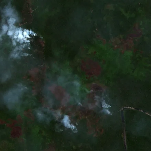 Incendio cerca de Kepi (6 oct · E) — Sentinel-2 true color