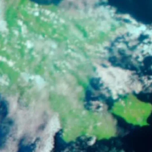 Wildfire near Kepoh (Oct 17) — NASA satellite