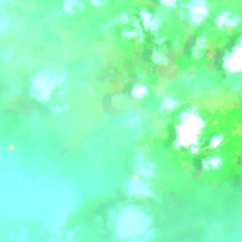 Wildfire near Kepoh — Sentinel-2 SWIR (fuego)