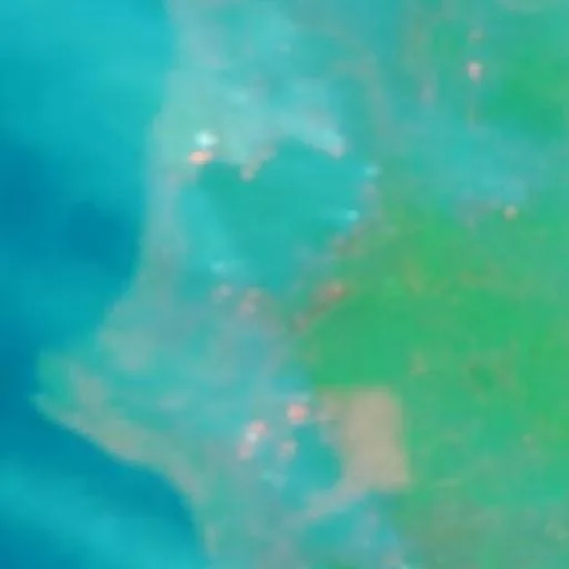 Wildfire near Ketapang (Sep 20 · NW #2) — NASA satellite