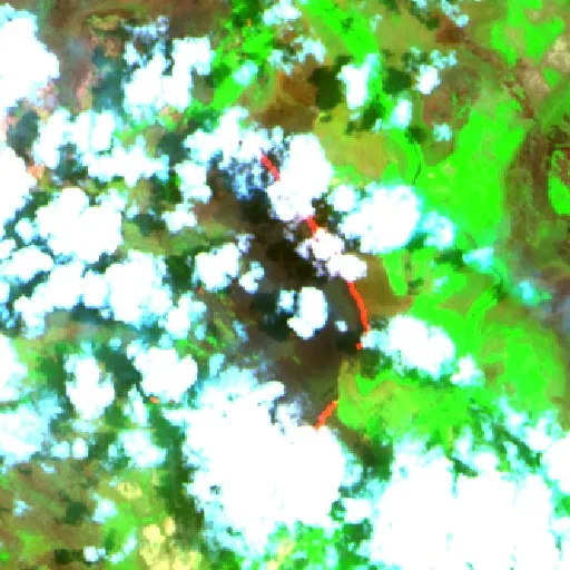 Incendio cerca de Ketapang (24 sep · S) — Sentinel-2 SWIR (fuego)