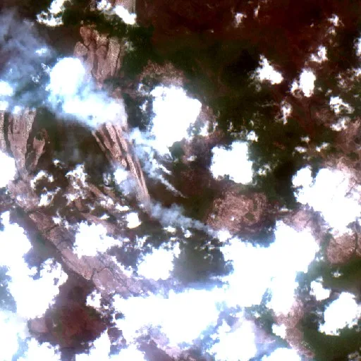 Wildfire near Ketapang (Oct 13 · S #2) — Sentinel-2 true color