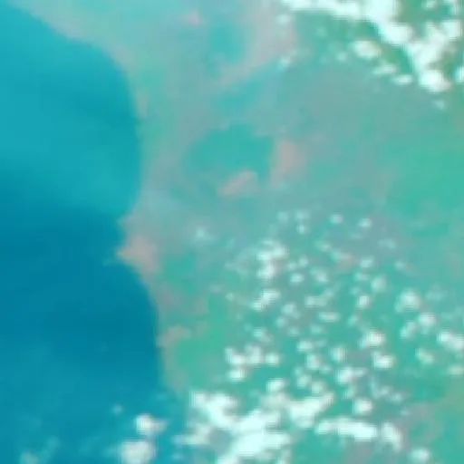Incendio cerca de Ketapang (22 oct) — NASA satellite
