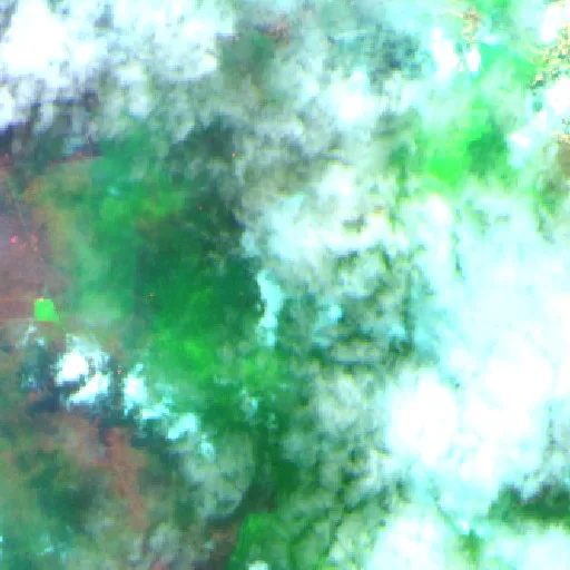Wildfire near Ketapang (Sep 17 · NW) — Sentinel-2 SWIR (fuego)