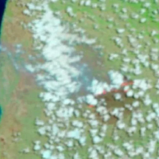 Killarney Yards Bushfire — NASA satellite