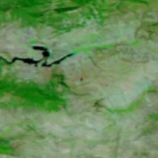 Incendio cerca de Kırbaşı — NASA satellite