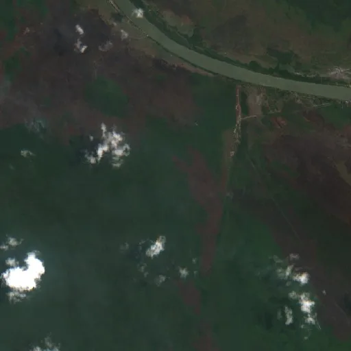 Wildfire near Kuala Pembuang (Sep 19 · W) — Sentinel-2 true color