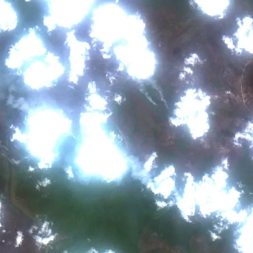 Wildfire near Kuala Pembuang (Oct 3 · E) — Sentinel-2 true color