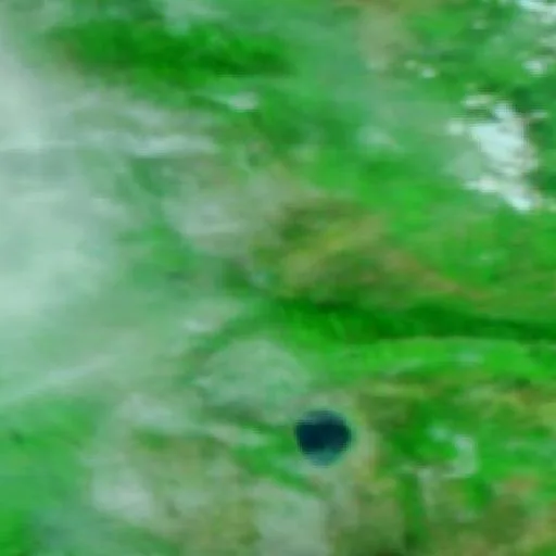 Wildfire near Kuklis — NASA satellite