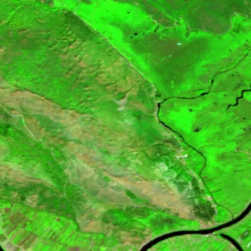 Wildfire near Kula Norinska — Sentinel-2 SWIR (fuego)