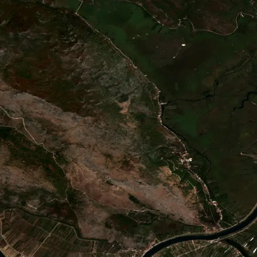 Wildfire near Kula Norinska — Sentinel-2 true color