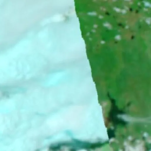 Incendio cerca de Kurialda — NASA satellite