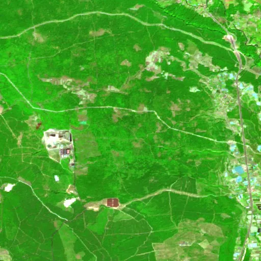 Wildfire near Kurşunlu — Sentinel-2 SWIR (fuego)