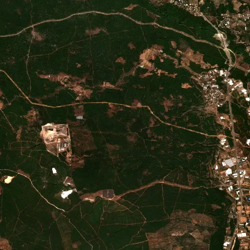 Wildfire near Kurşunlu — Sentinel-2 true color