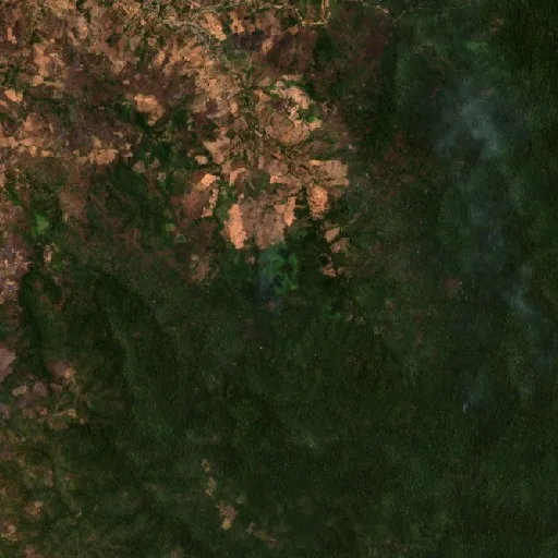 Wildfire near Kwandang — Sentinel-2 true color