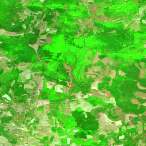 Wildfire near La Canourgue — Sentinel-2 SWIR (fuego)
