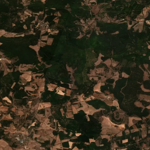 Wildfire near La Canourgue — Sentinel-2 true color