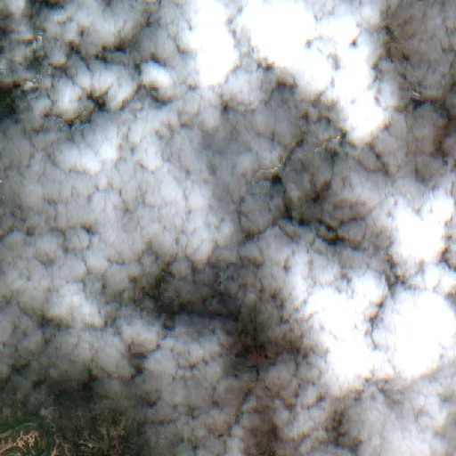 Wildfire near La Dorada — Sentinel-2 true color