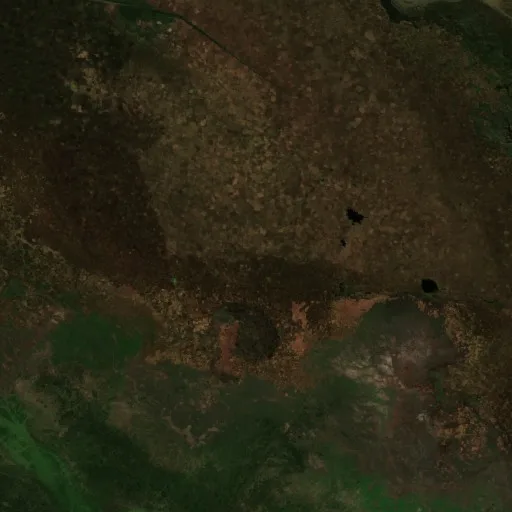 Wildfire near La Represa — Sentinel-2 true color