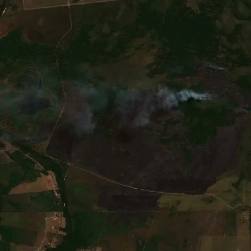 Incendio cerca de Lagoa da Confusão (1 ago) — Sentinel-2 true color
