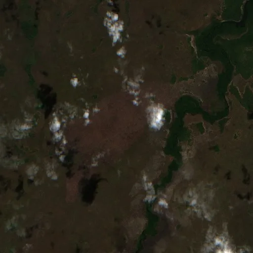 Wildfire near Lagoa da Confusão (Jul 22) — Sentinel-2 true color