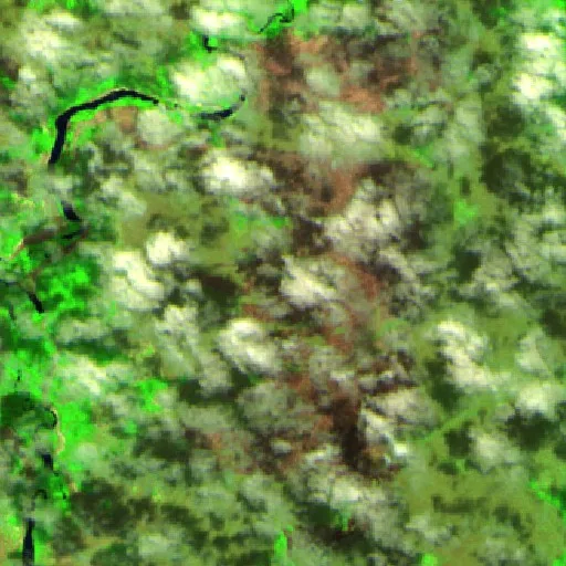 Wildfire near Lagoa da Confusão (Jul 24 · W) — Sentinel-2 SWIR (fuego)
