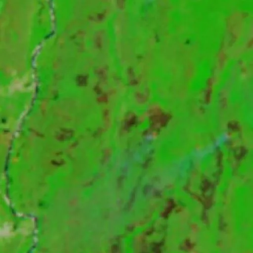 Incendio cerca de Lagoa da Confusão (31 jul) — NASA satellite
