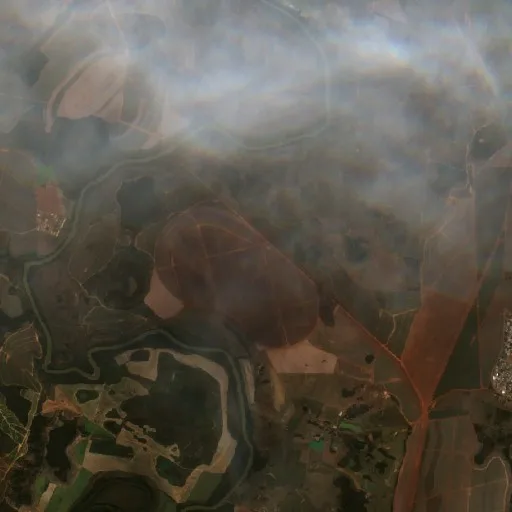 Wildfire near Lagoa da Prata — Sentinel-2 true color