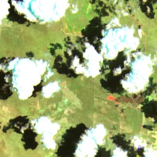 Wildfire near Lagoa do Sítio — Sentinel-2 SWIR (fuego)