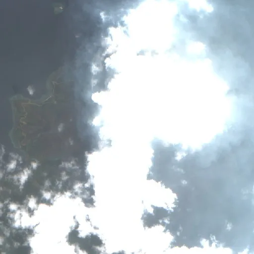 Wildfire near Laiwui — Sentinel-2 true color
