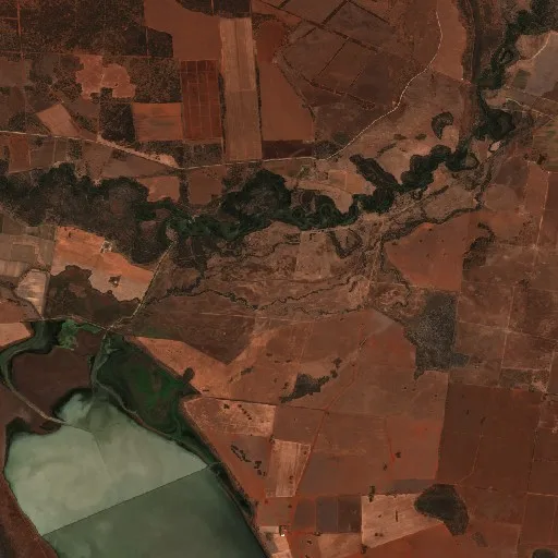 Incendio cerca de Lake Brewster — Sentinel-2 true color