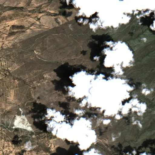 Incendio cerca de Lampazos de Naranjo — Sentinel-2 true color