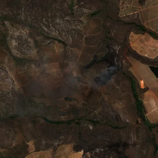 Incendio cerca de Lassance — Sentinel-2 true color