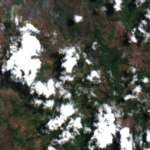 Incendio cerca de Leksula — Sentinel-2 true color