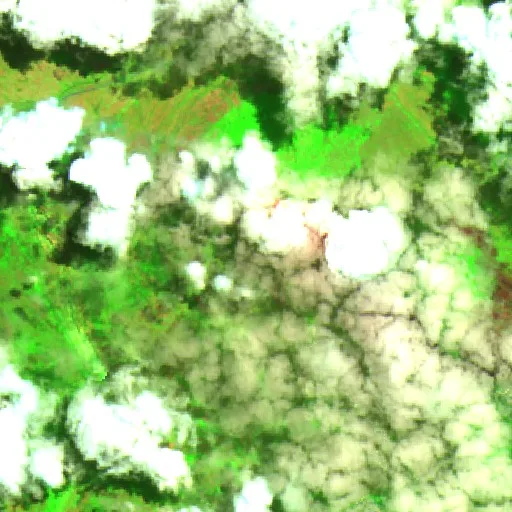 Incendio cerca de Lençóis — Sentinel-2 SWIR (fuego)