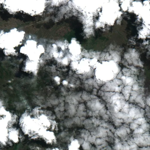 Incendio cerca de Lençóis — Sentinel-2 true color