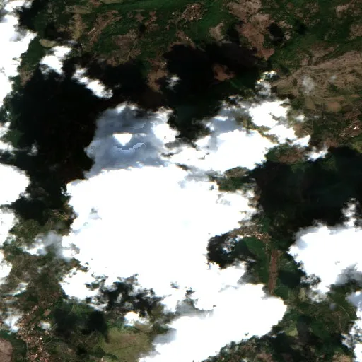 Incendio cerca de Lenola — Sentinel-2 true color