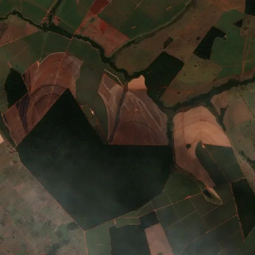 Wildfire near Limeira do Oeste — Sentinel-2 true color
