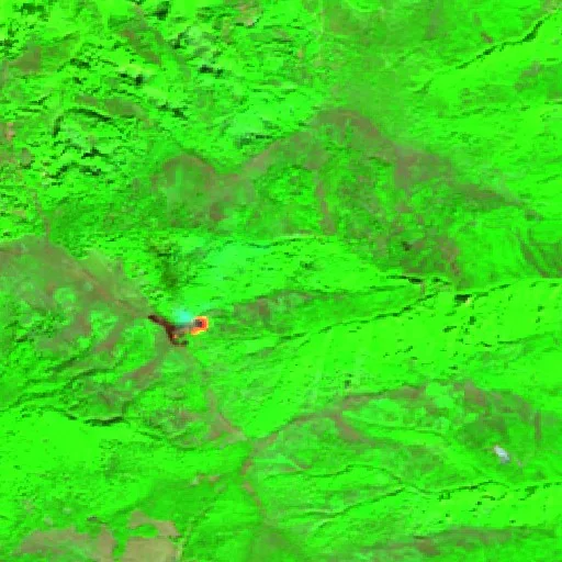 Wildfire near Lipkovo — Sentinel-2 SWIR (fuego)
