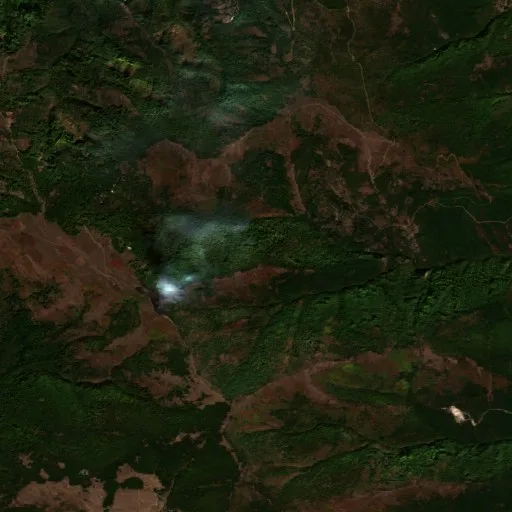 Wildfire near Lipkovo — Sentinel-2 true color