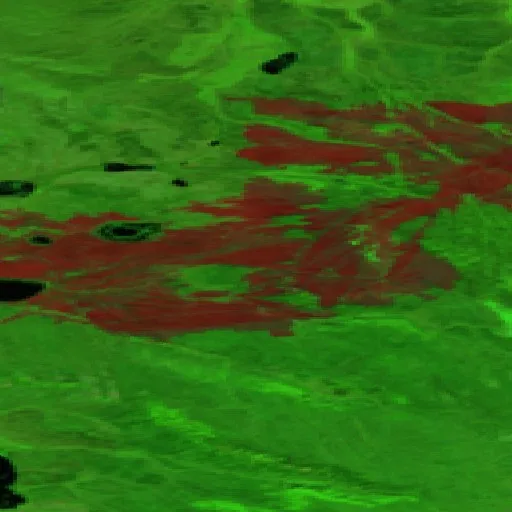 Wildfire near Little Chicago — Sentinel-2 SWIR