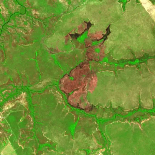 Wildfire near Lizarda (Jul 24) — Sentinel-2 SWIR (fuego)