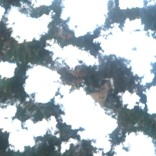 Incendio cerca de Longikis — Sentinel-2 true color