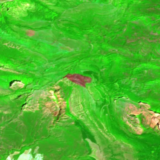 Incendio cerca de Loporzano — Sentinel-2 SWIR (fuego)
