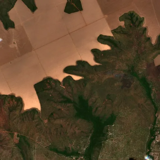 Wildfire near Loreto — Sentinel-2 true color